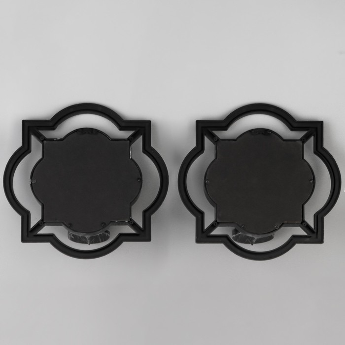 Подсвечник настенный стекло на 1 свечу Подсвечник настенный стекло на 1 свечу "Отражение" набор 2 шт d-4 см ст. бронза 8х20х20,5 см