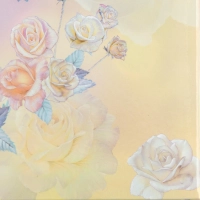 Папка адресная А4 Attache Поздравляем! ламиниров Розы акварель мягкая