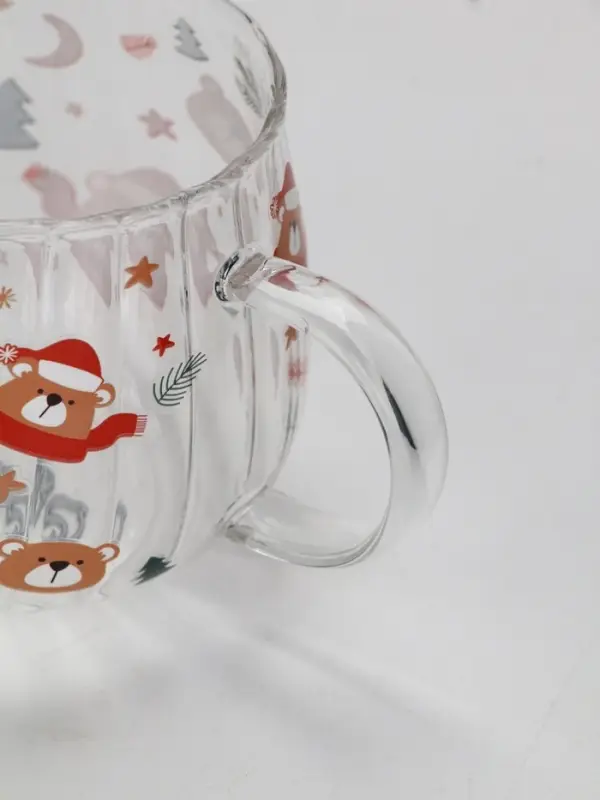Кружка стеклянная «Мишки», 350 мл