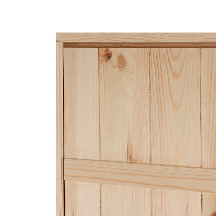 Дверной блок для бани, 190×70см, из сосны, на клиньях, массив Дверной блок для бани, 190×70см, из сосны, на клиньях, массив