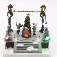 Фигура светодиодная &laquo;Площадь новогодняя&raquo; 14&times;12&times;14 см, муз, USB, AAx3 (не в комплекте), МУЛЬТИ