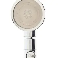 Лейка для душа ZEIN Z0014, пластик/нержавейка, 3 режима, микроскопические точки, цвет хром