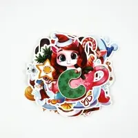 Гирлянда на люверсах «С новым годом!», лошадки, длина 150 см