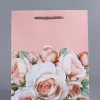 Пакет подарочный ламинированный "Улыбайся" 18 х 22,3 х 10 см