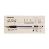 Ручка шариковая MunHwa. MC Gold, чёрный стержень, узел 0.5 мм, резиновый упор