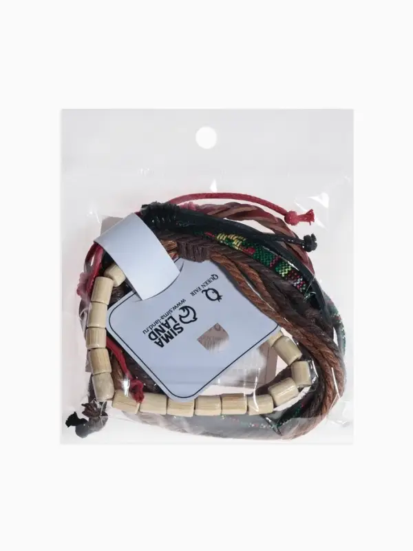 Набор браслетов &laquo;Радужный&raquo;, 4 шт. кожа, цветной, d=8 см