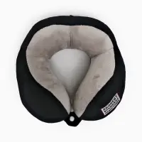 Подушка для путешествий бархатная формовая "Недоступен", черная Подушка для путешествий бархатная формовая "Недоступен", черная