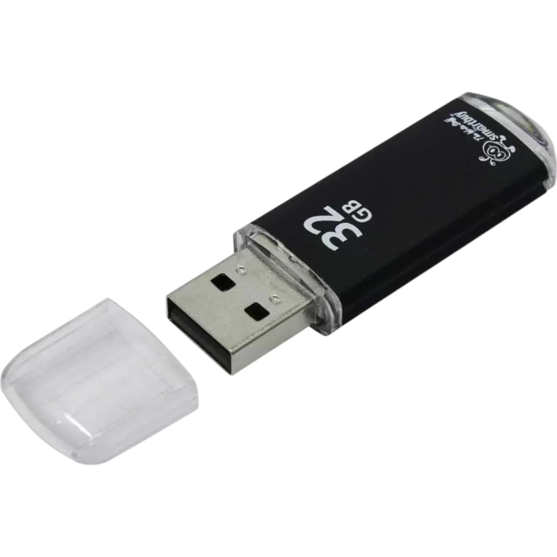Флеш-память Smartbuy V-Cut, 32Gb, USB 2.0, чер, SB32GBVC-K