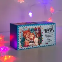 Гирлянда &laquo;Нить&raquo; 3 м с насадками &laquo;Снежинки малые&raquo;, IP20, прозрачная нить, 20 LED, свечение мульти (RG/RB), мигание, USB