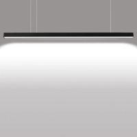 Светильник светодиодный линейный, подвесной, 40Вт, 4000К, IP40, чёрный