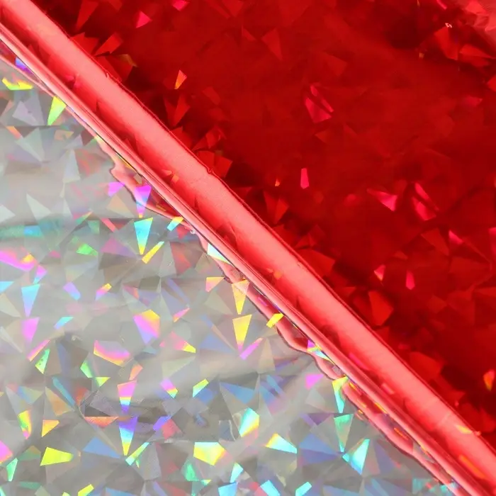 Пленка голографическая, «Калейдоскоп», красная, 70 см × 1 м Пленка голографическая, «Калейдоскоп», красная, 70 см × 1 м