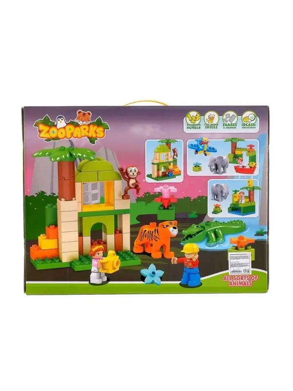 Конструктор KIDS HOME TOYS &laquo;Зоопарк&raquo;, 98 деталей