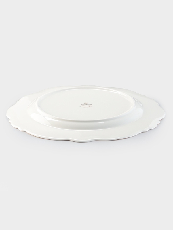 Тарелка WY Flowers song, d=26.5 см, фарфор, белая Тарелка WY Flowers song, d=26.5 см, фарфор, белая