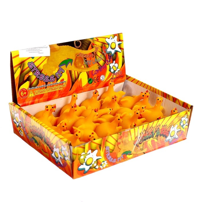 Мялка «Курица», с водой, с яйцом, цвет жёлтый Мялка «Курица», с водой, с яйцом, цвет жёлтый