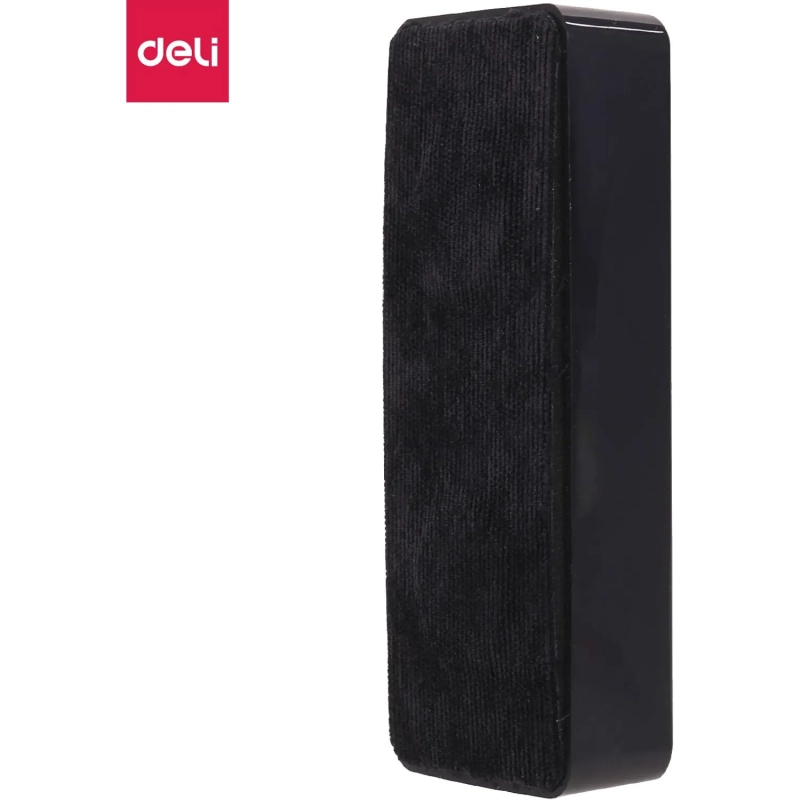 Губка-стиратель для досок Deli Universal E7834 12х4.5х2.5см черный