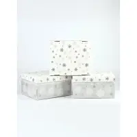 Набор подарочных коробок Let it snow, 31.2&times;25.6&times;16.1 см, 3 шт.