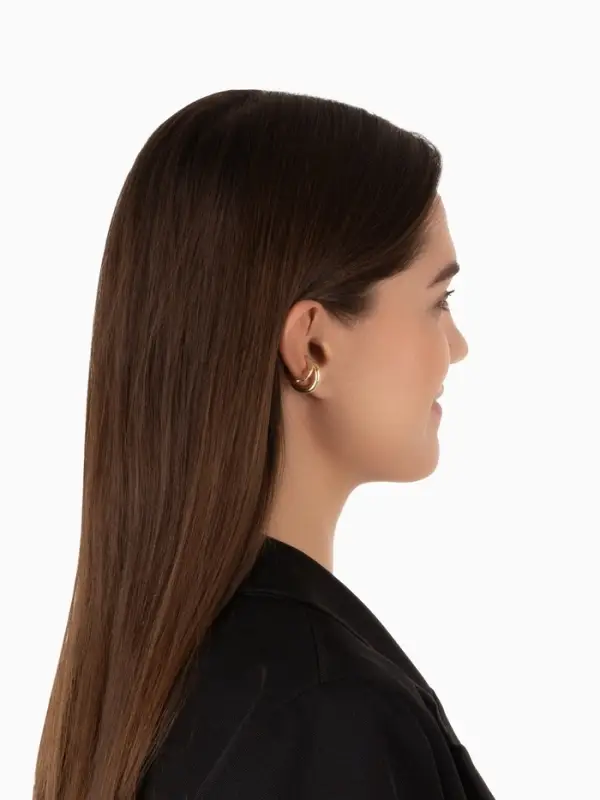 Серьги каффы &laquo;Трио&raquo;, набор 3 шт. цвет золото