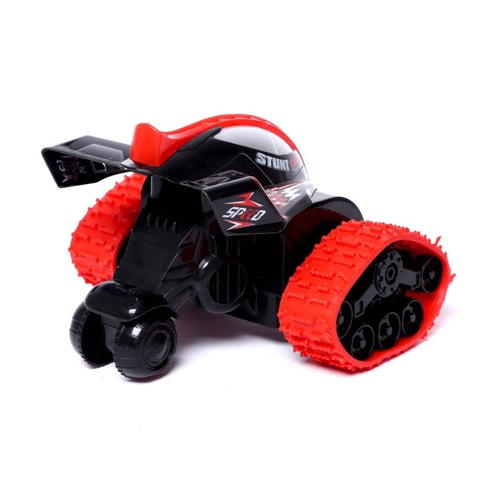 Машина-перевёртыш радиоуправляемая «Гусеничный», работает от аккумулятора, цвет красный Машина-перевёртыш радиоуправляемая «Гусеничный», работает от аккумулятора, цвет красный