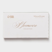Блюдо для подачи "Bloomware" W&Y 25см, 25х14х2,5  цвет зеленый, белый