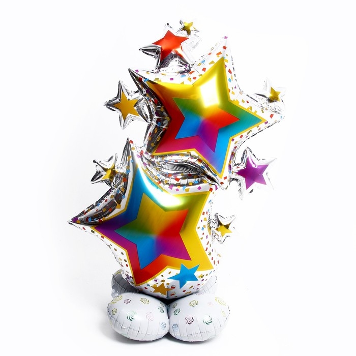 Шар фольгированный 40 Шар фольгированный 40" «Букет звёзд», под воздух