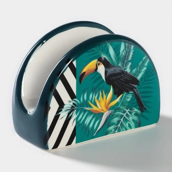 Салфетница Доляна &laquo;Тропики&raquo;, 9.8&times;4.5&times;6.2 см