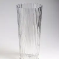 Ваза настольная пластик "Венера" геометрия, 25,5х11,5 см, прозрачный Ваза настольная пластик "Венера" геометрия, 25,5х11,5 см, прозрачный