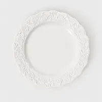 Тарелка Garden rose, d=20 см, фарфор, белая