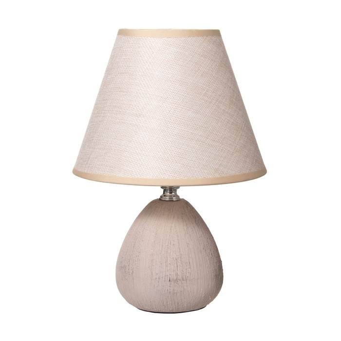 Настольная лампа «Эстель» Е27 40 Вт бежевый 17×17×26 см RISALUX Настольная лампа «Эстель» Е27 40 Вт бежевый 17×17×26 см RISALUX