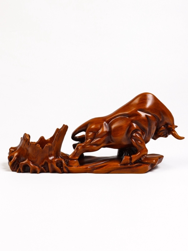 Подставка для бутылки  Подставка для бутылки "Бык" под дерево, 49.11.22см