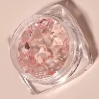 Фигурки для декора, объёмные, розовые, полупрозрачные
