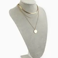 Бюст для украшений QF, 23&times;17&times;35 см, h=35 см, серый