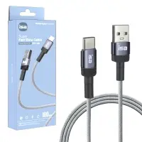 Кабель BX-3 USB на Type-C 1m 2A ISA серый