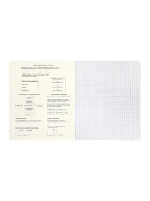 Комплект 12 предметных тетрадей 48 листов, справочная информация, 60гр, Предметы