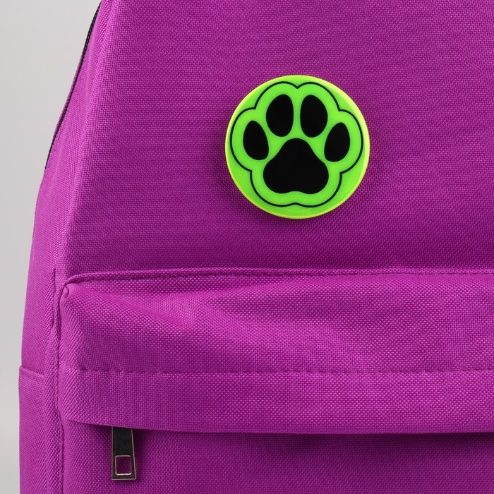 Светоотражающий значок «Лапка», d = 5,8 см, цвет МИКС Светоотражающий значок «Лапка», d = 5,8 см, цвет МИКС