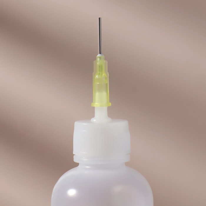 Бутылочка для хранения, с иглой, со шкалой деления, 50 мл, цвет прозрачный Бутылочка для хранения, с иглой, со шкалой деления, 50 мл, цвет прозрачный