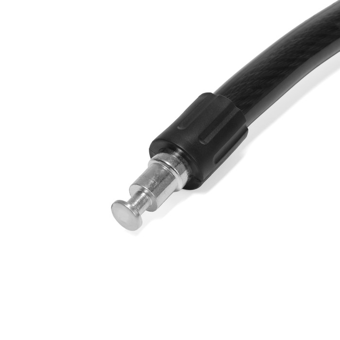 Замок навесной велосипедный ТУНДРА, 23х1200 мм, специальный ключ с пластиковой ручкой Замок навесной велосипедный ТУНДРА, 23х1200 мм, специальный ключ с пластиковой ручкой