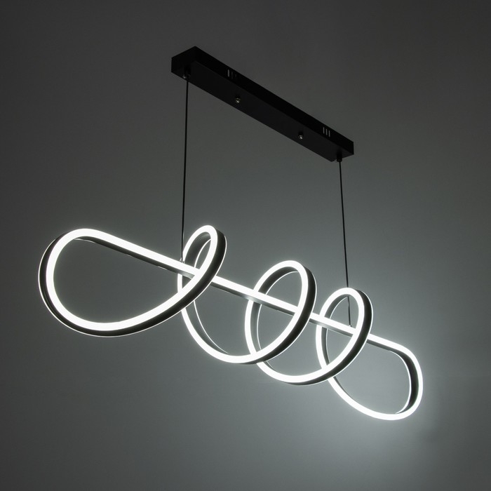 Светильник с ПДУ Светильник с ПДУ "Наими" LED 180Вт 3000-6000К черный 100х24х16 см