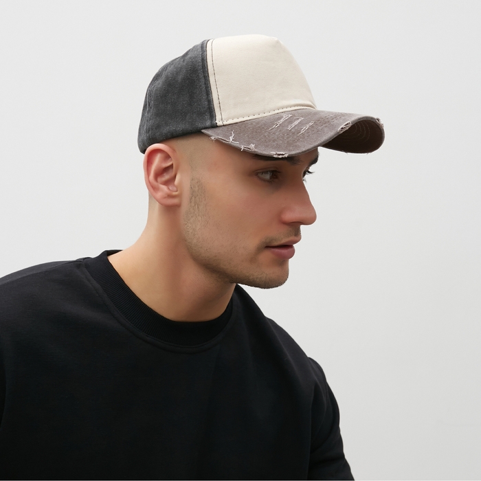 Кепка мужская MINAKU, цвет чёрный, размер 56-58 Кепка мужская MINAKU, цвет чёрный, размер 56-58