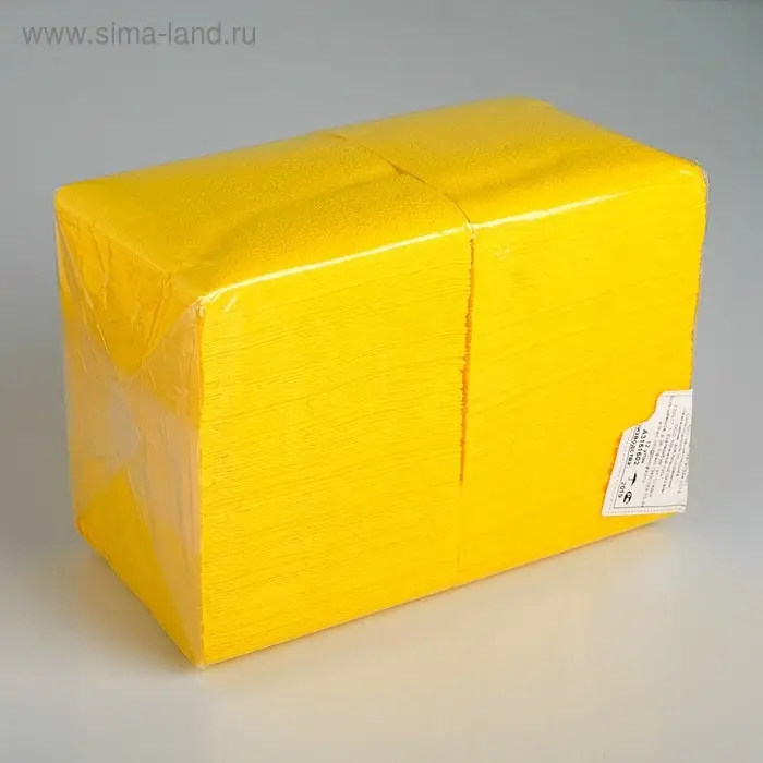 Салфетки бумажные жёлтые Big Pack, 24*24 см, 350 шт. Салфетки бумажные жёлтые Big Pack, 24*24 см, 350 шт.