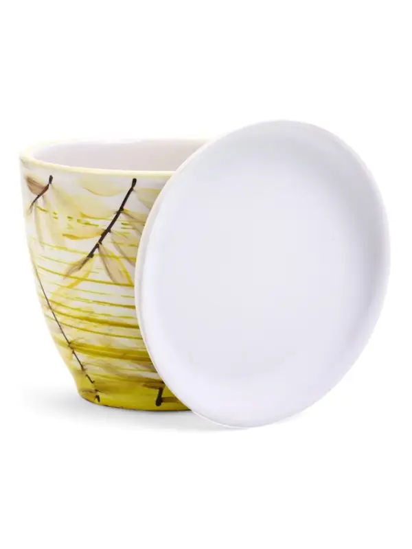 Горшок цветочный поддоном 1 л, керамика, Тропики (М) Горшок цветочный поддоном 1 л, керамика, Тропики (М)