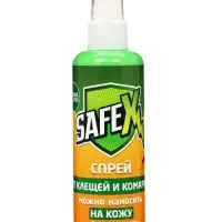 Спрей для нанесения на кожу от клещей и комаров SAFEX 32% ДЭТА 100 мл.