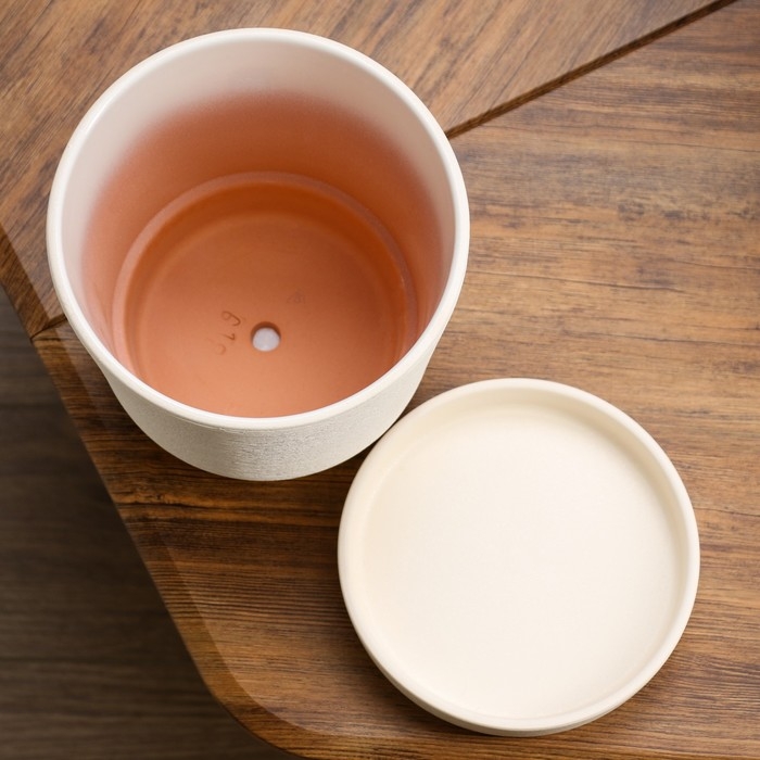 Горшок цветочный Горшок цветочный "Нест" платан белый №4 3,2 л