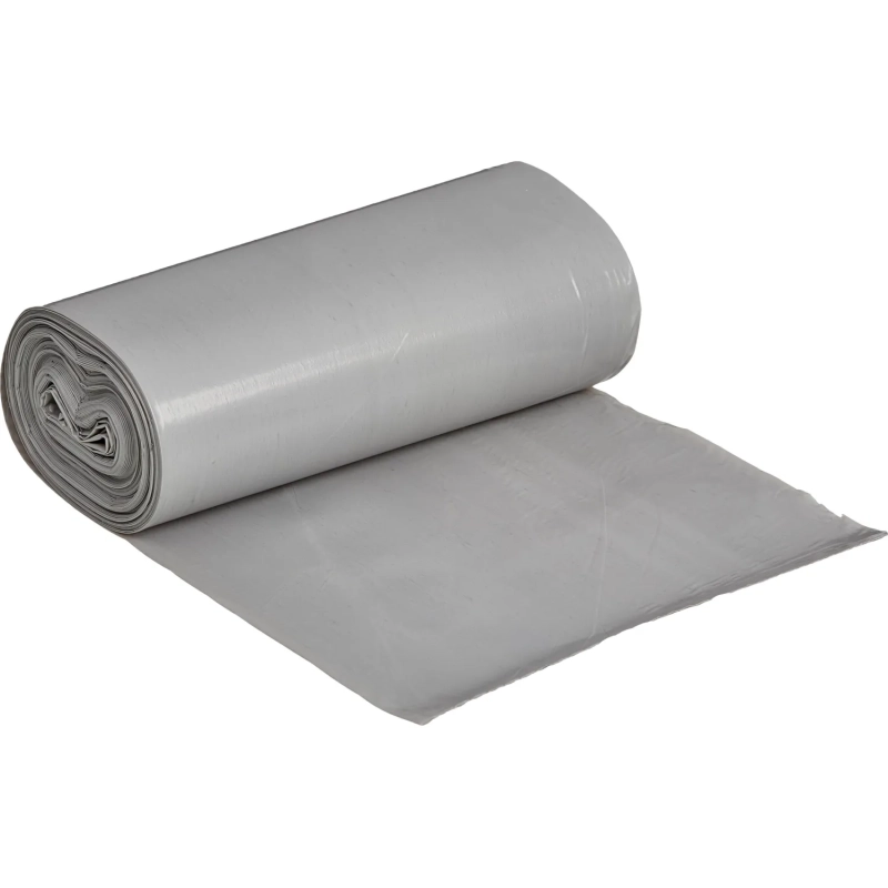 Мешки для мусора ПВД+добавка 60л 40мкм 20шт/рул серые 60х75см