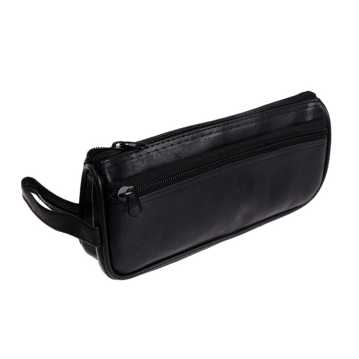 Пенал школьный на молнии, кожзам, 2 отделения, МИКС Пенал школьный на молнии, кожзам, 2 отделения, МИКС