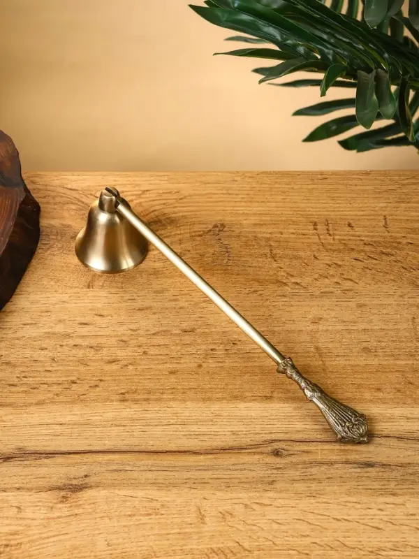 Гаситель для свечи "Роскошь" латунь 22 см