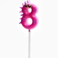 Свеча для торта цифра 8 «Зверюшки», 5 см Свеча для торта цифра 8 «Зверюшки», 5 см