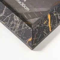 Фоторамка пластик формат А4 см "Гедеон" чёрный с золотом 36х27х2 см