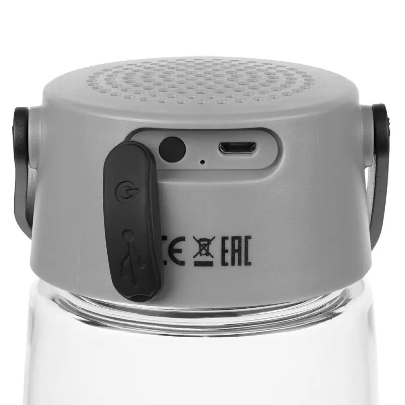Бутылка для воды Torsta Light с колонкой и светильником, серая Бутылка для воды Torsta Light с колонкой и светильником, серая