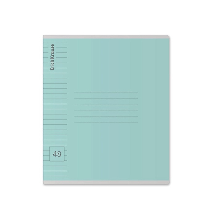 Тетрадь 48 листов в линейку, ErichKrause "Классика Visio", обложка мелованный картон, блок офсет 100% белизна, МИКС