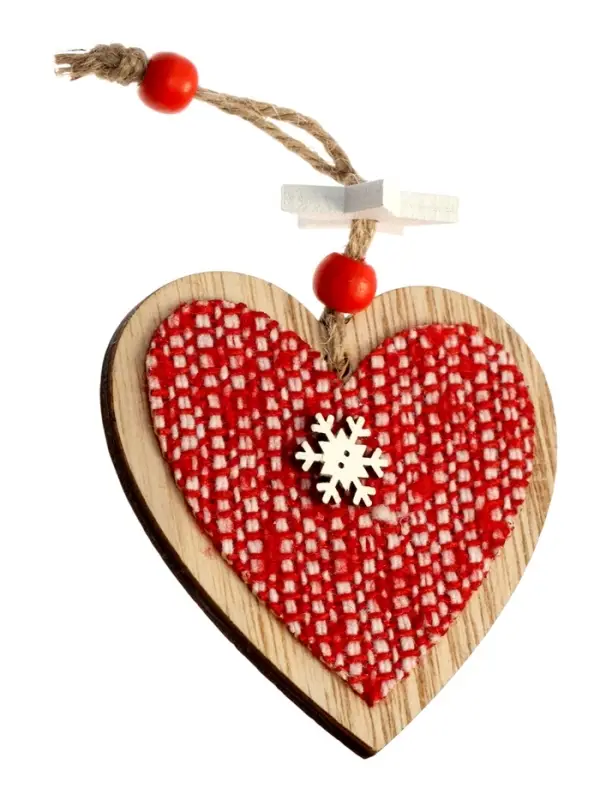 Елочная игрушка Лесная мастерская &laquo;Зимний вечер&raquo;, МИКС, красная